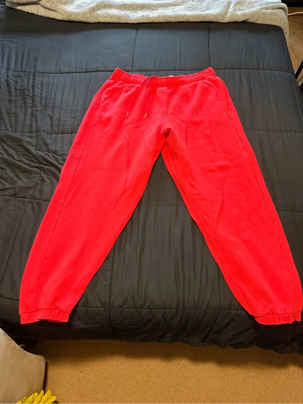 Women’s Lululemon Size XL Red Fleece scuba Jogger Sweatpants